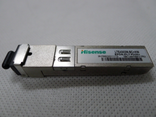 Hisense LTE4302M-BC+ EPON-OLT-PX20+ 1.25G single mode SFP transceiver compatible with Huwei, ZTE and Fiberhome EPON boards