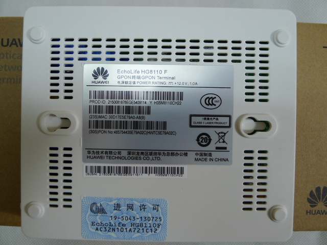 Huawei HG8110F Gpon terminal modem apply to FTTH mode, 1 Lan port, 1 ...