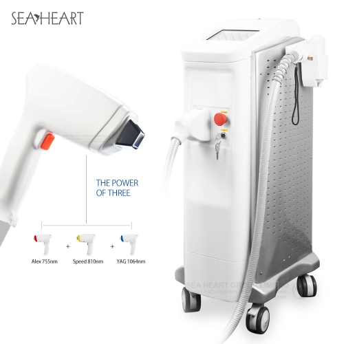 600w Power of Three Trio Clustered Diode Laser for Hair Removal