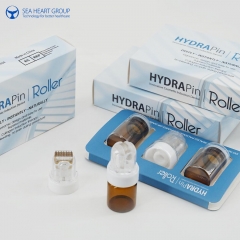 New Titanium Microneedle Automatic Hydra Roller 64 Gold Tips Derma Roller Serum Applicator Bottle for Hyaluronic Acid