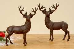Cast Iron Elk Decoration Pair JC5-1054