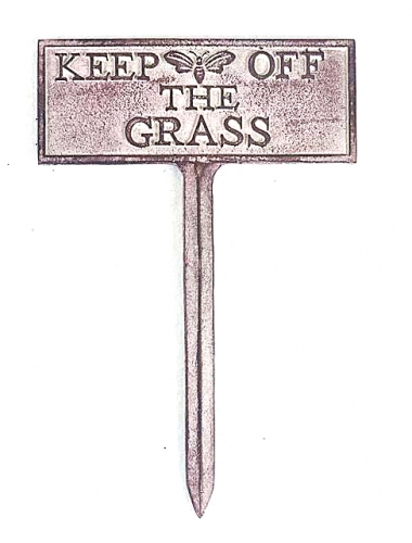 IRON GARDEN SIGN STAKE