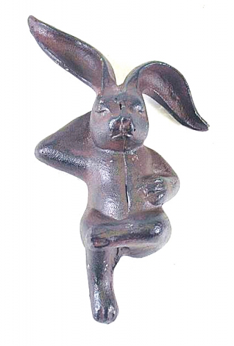 IRON PAPERWEIGHT RABBIT