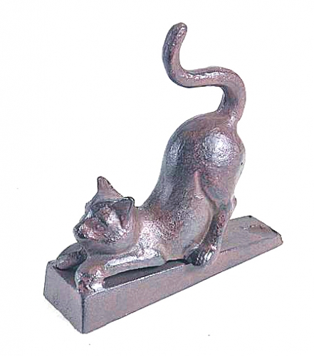 IRON CAT DOORSTOP