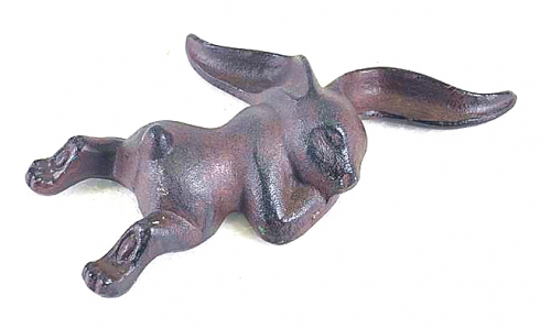 IRON PAPERWEIGHT RABBIT