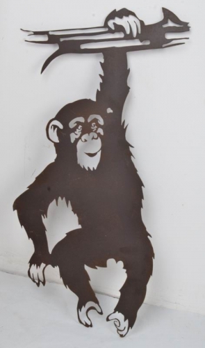 Metal Laser Cutting Monkey Wall Art