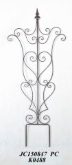 Decorative Wrought Iron Garden Stake Fence