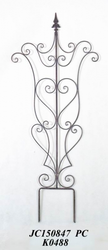 Decorative Wrought Iron Garden Stake Fence