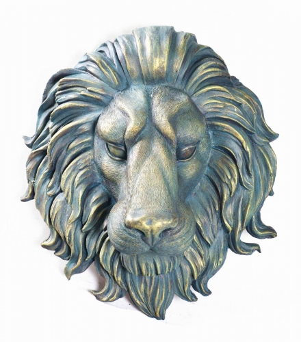 Lion Head Statue Decorative Wall Hanging