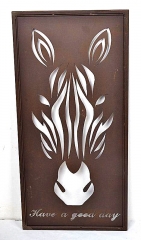 Decorative Wrought Iron Metal Laser cutting Wall Plaque