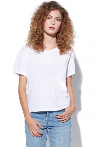 Women logo print oversize boyfriend T-shirt