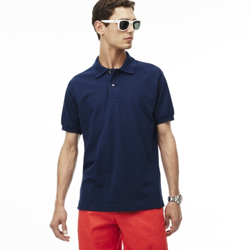 Men's embroidered logo print polo shirt