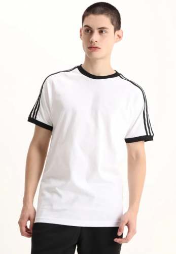 Fashion casual sports men's round neck cotton embroidered T-shirt