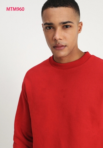 2019 new fashion casual sports cotton men's round neck sweater