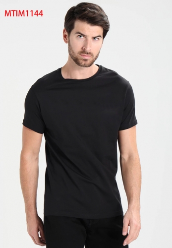 Fashion casual sports cotton men's round neck print T-shirt