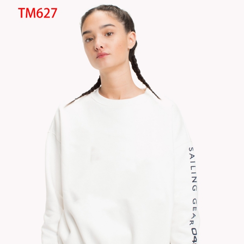 Autumn and winter new fashion casual sports men and women with the same paragraph cotton round neck pullover sweater