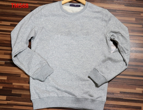 Fashion casual sports cotton men's round neck sweater