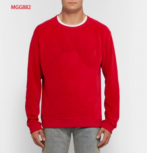Men red velvet printed Sweatshirt