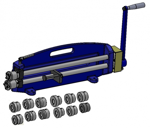 508mm (20") Bead Roller Kit without stand