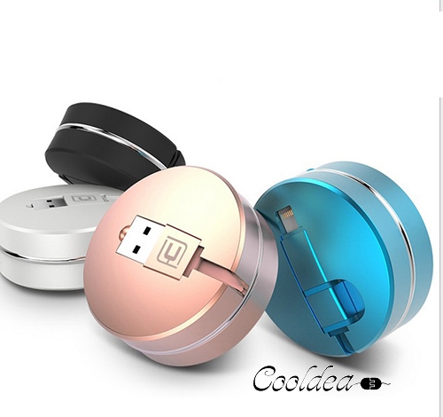 New Design Flexible 8pin Lightning Android 2in1 Data Cable