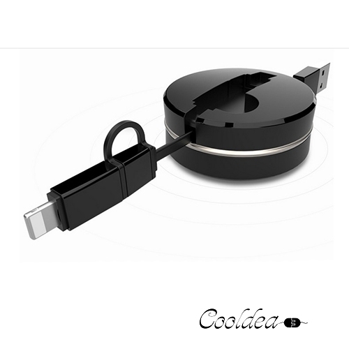 New Design Flexible 8pin Lightning Android 2in1 Data Cable