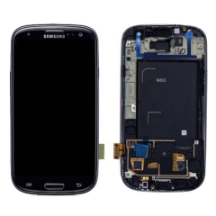 For Samsung Galaxy S3 i9300 LCD Touch Digitizer Assembly With Frame Royal Black