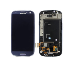 For Samsung Galaxy S3 i9300 LCD Touch Digitizer Assembly With Frame Royal Blue