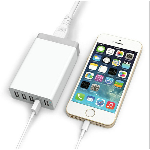 5USB Charger UK version/US version/EU version Smart faster charger 5V 8A