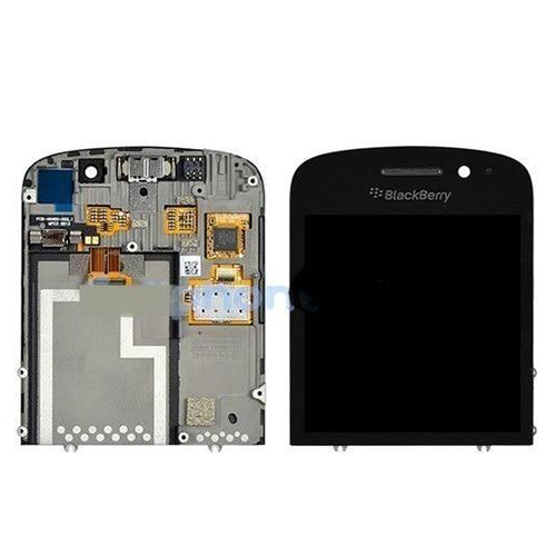 Blackberry Q10 Full LCD Digitizer Touch Screen Assembly with frame Replacement Part Black