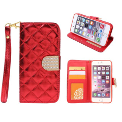 Hot seller TPU Smooth lambskin Flip Case For iPhone 7 7 plus 6s 5s Samsung S7 S7 EDGE S6