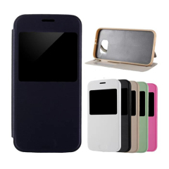 Soft  Ultra-thin drawing window Flip Case For iPhone 7 7 plus 6s 5s Samsung S7 S7 EDGE S6