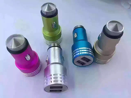Hot seller Aluminum alloy dual USB Car Charger