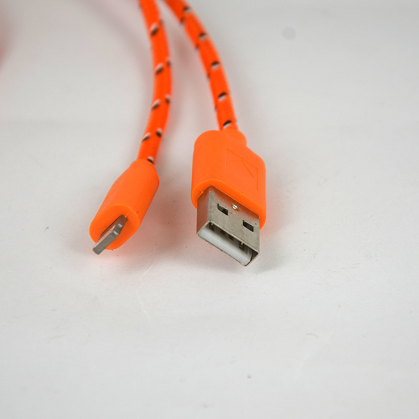 New High Quality Apple 8 pin nylon rope USB Data Cable