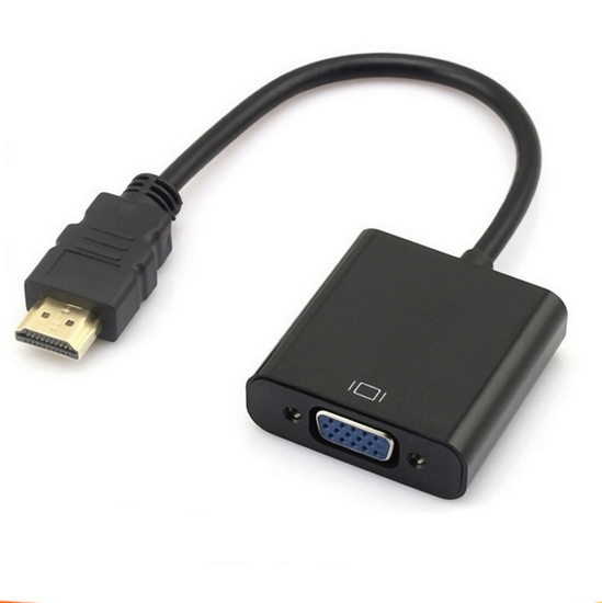 Spot wholesale hdmi to vga HD adapter cable hdmi to vga line support 1080P