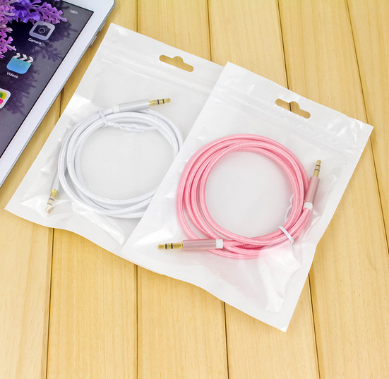 Aluminum alloy male audio cable 3.5mm audio line aux copper wire car car universal audio cable