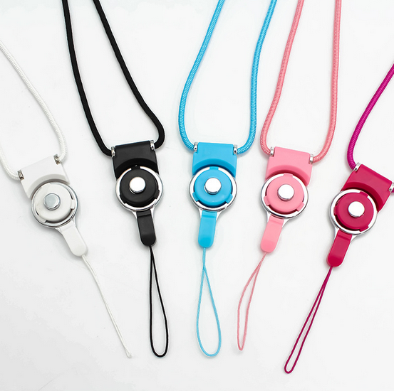 Mobile phone lanyard can be split rotary buckle long lanyard certificate lanyard hanging neck ring multi - functional lanyard
