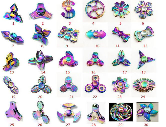 Windmill Camouflage Two Leaves Clover Four Leaf Crabs Finger Fancy Spinner