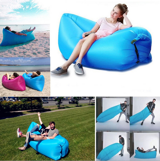 Lazy Outdoor Portable Air Inflatable Sofa Beach Sleeping Bag