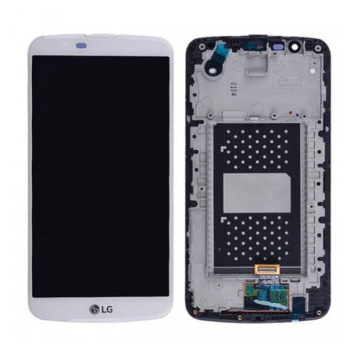 For LG K10 LCD Digitizer Assembly with frame White