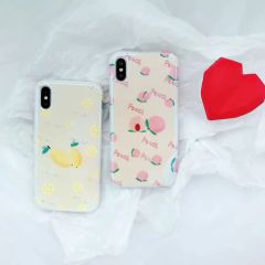 New Hot Seller Blue Light Peach Lemon Case For iPhone 6 7 8 Plus X