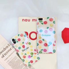 New Hot Seller Blue Light Fruit Case For iPhone 6 7 8 Plus X