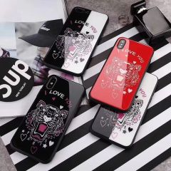 New Hot Seller Classic Tiger Tempered Glass Case For iPhone 6 7 8 Plus X
