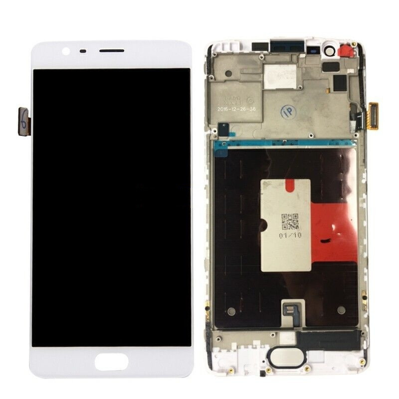One Plus 3 Full LCD Digitizer Touch Screen Panel Assembly With Frame