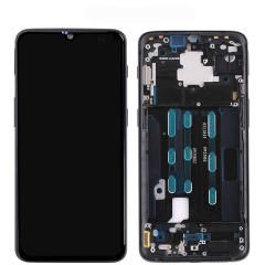 One Plus 6T Full LCD Digitizer Touch Screen Panel Assembly With Frame