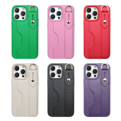 New Zebra Print Wrist Strap Holder Phone Case For iPhone 12-14 Series