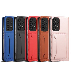 High Quality Magnetic Attraction Flip Case Card Holder For iPhone,Sam,Xiaomi,Huawei Etc