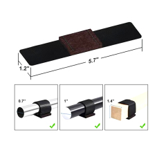 Sled Base Side Chair Foot Pad Fixed Bow Chair Floor Mute U-shaped Noise-proof Protective Cover Velcro Straps