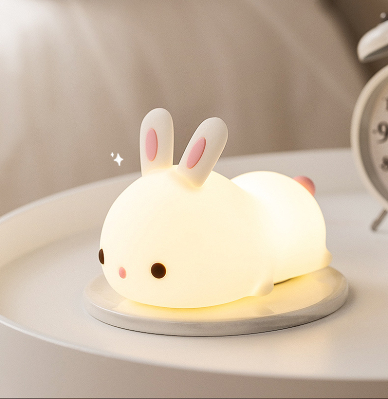 Cute Pat Children's Sleep Bunny Silicone Night Light
