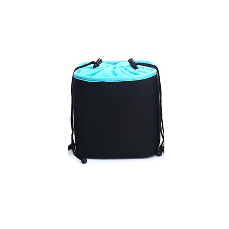 Neoprene Camera Bag with Lining to Protect Camera Equipment Camera Bag for Backpack and Handbag as Swaddling Cloth Replacement black/blue
