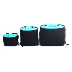 Neoprene Camera Bag with Lining to Protect Camera Equipment Camera Bag for Backpack and Handbag as Swaddling Cloth Replacement black/blue